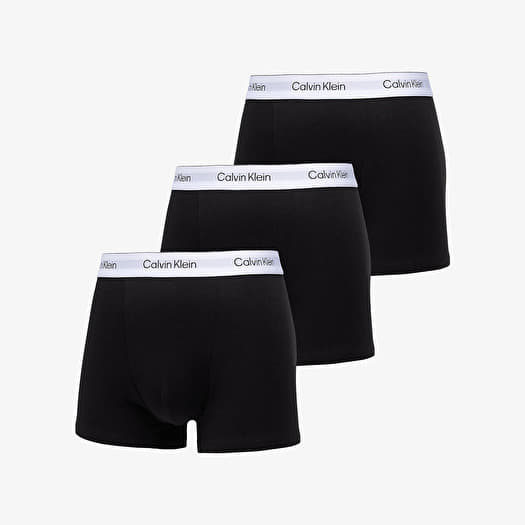 Calvin Klein Relaxed Fit Cotton Stretch Trunk 3-Pack Black