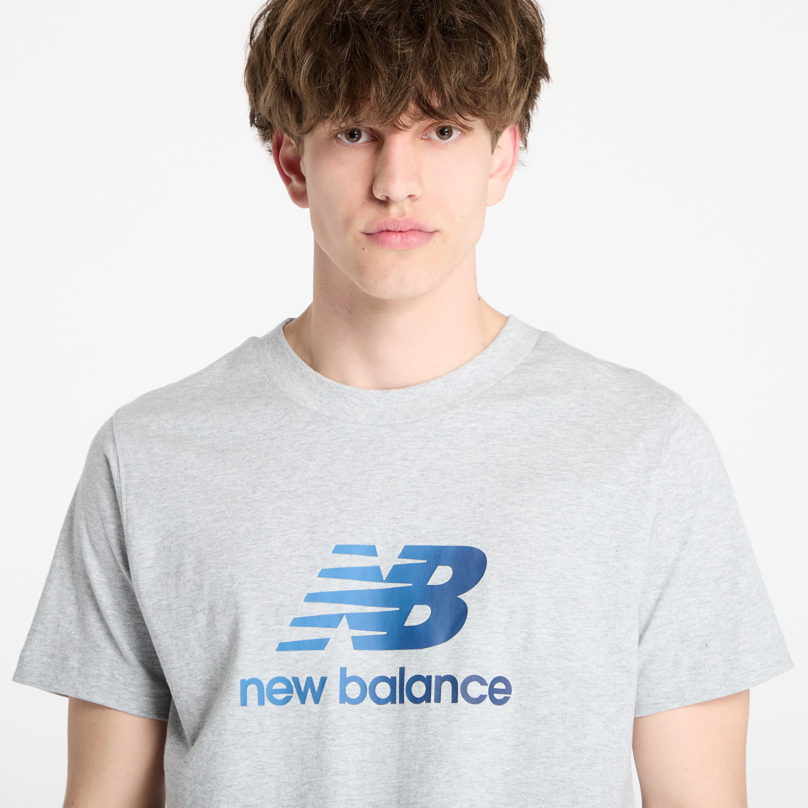 Men's T-shirts New Balance Sport Essentials Gradient Logo T-Shirt Grey