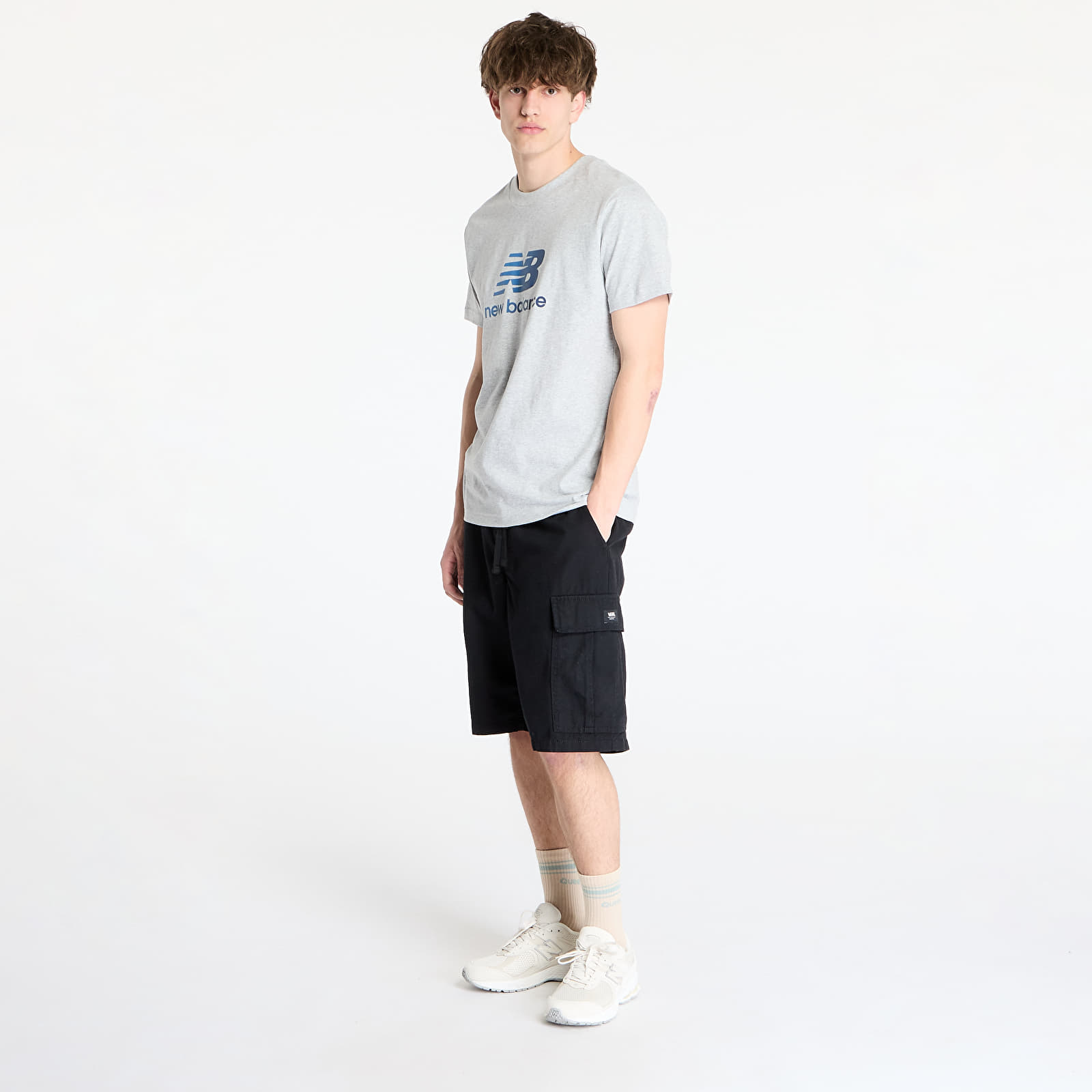 Men's T-shirts New Balance Sport Essentials Gradient Logo T-Shirt Grey