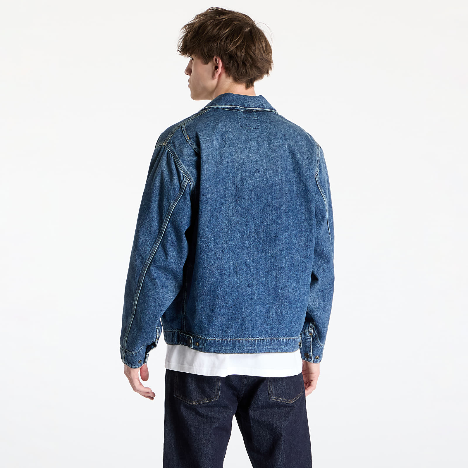 Jakker Carhartt WIP OG Detroit Jacket UNISEX Blue Dark Used Wash