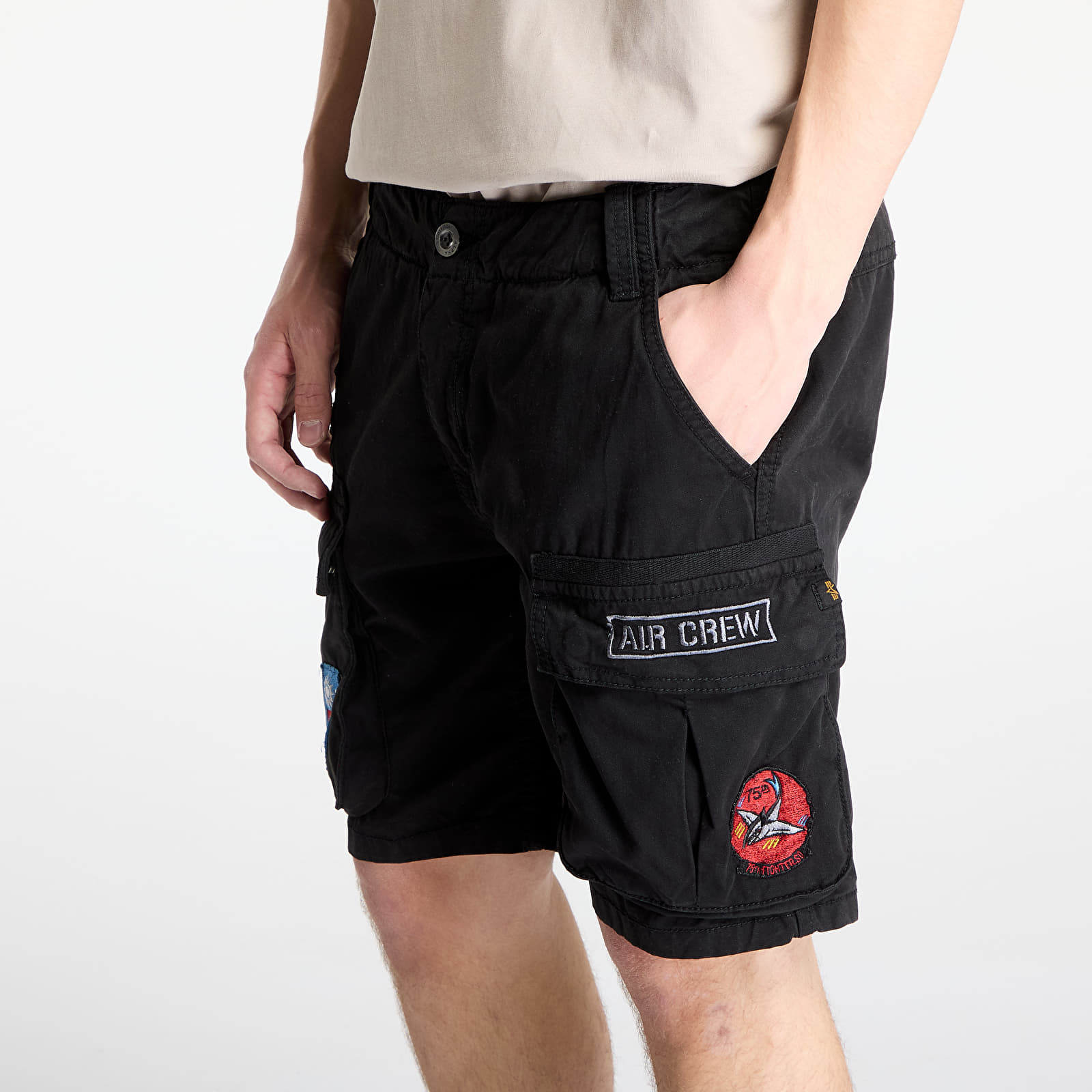 Shorts för män Alpha Industries Flying Tigers Shorts Black