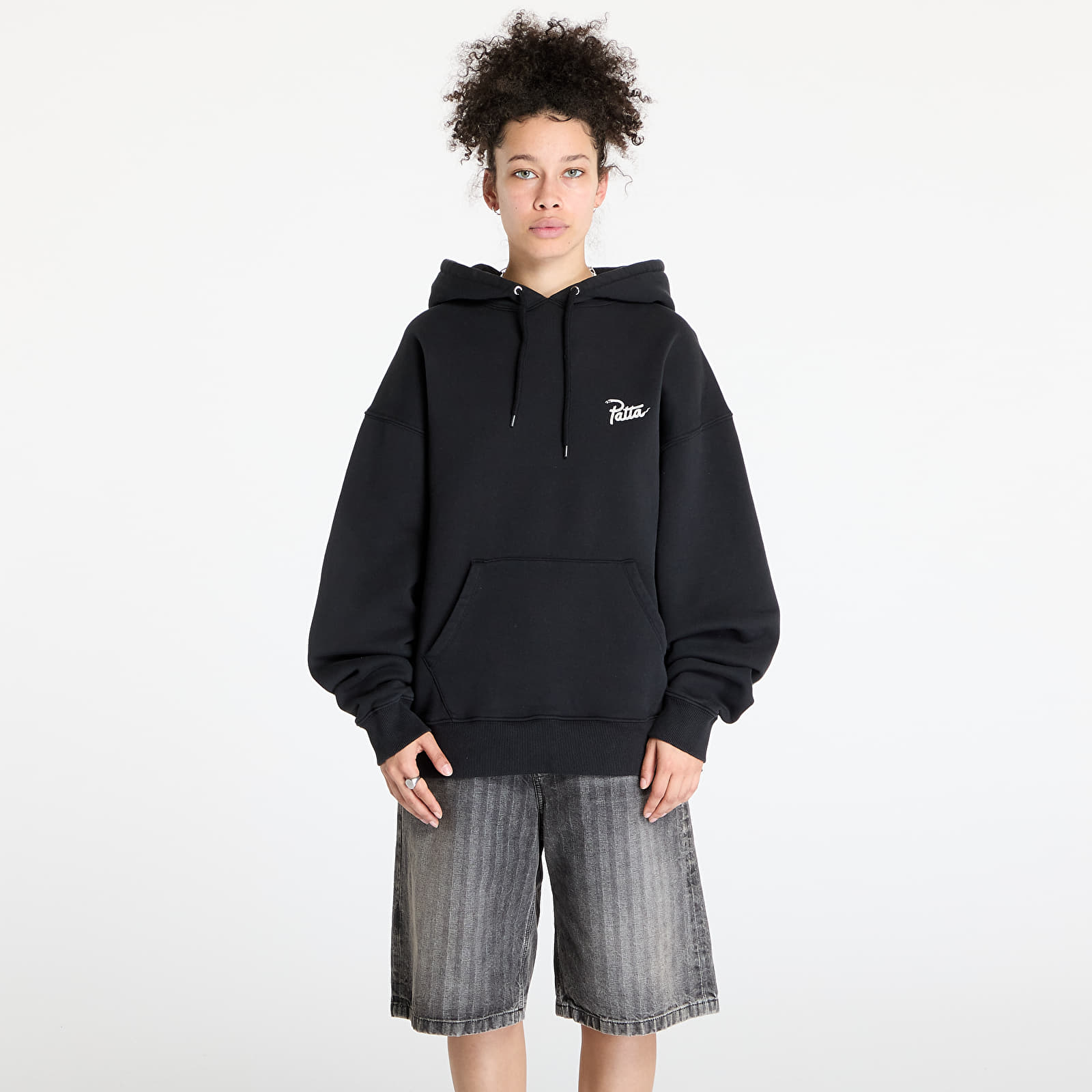 Sweatjacken und Sweatshirts Patta Snake Heart Boxy Hooded Sweater UNISEX Black