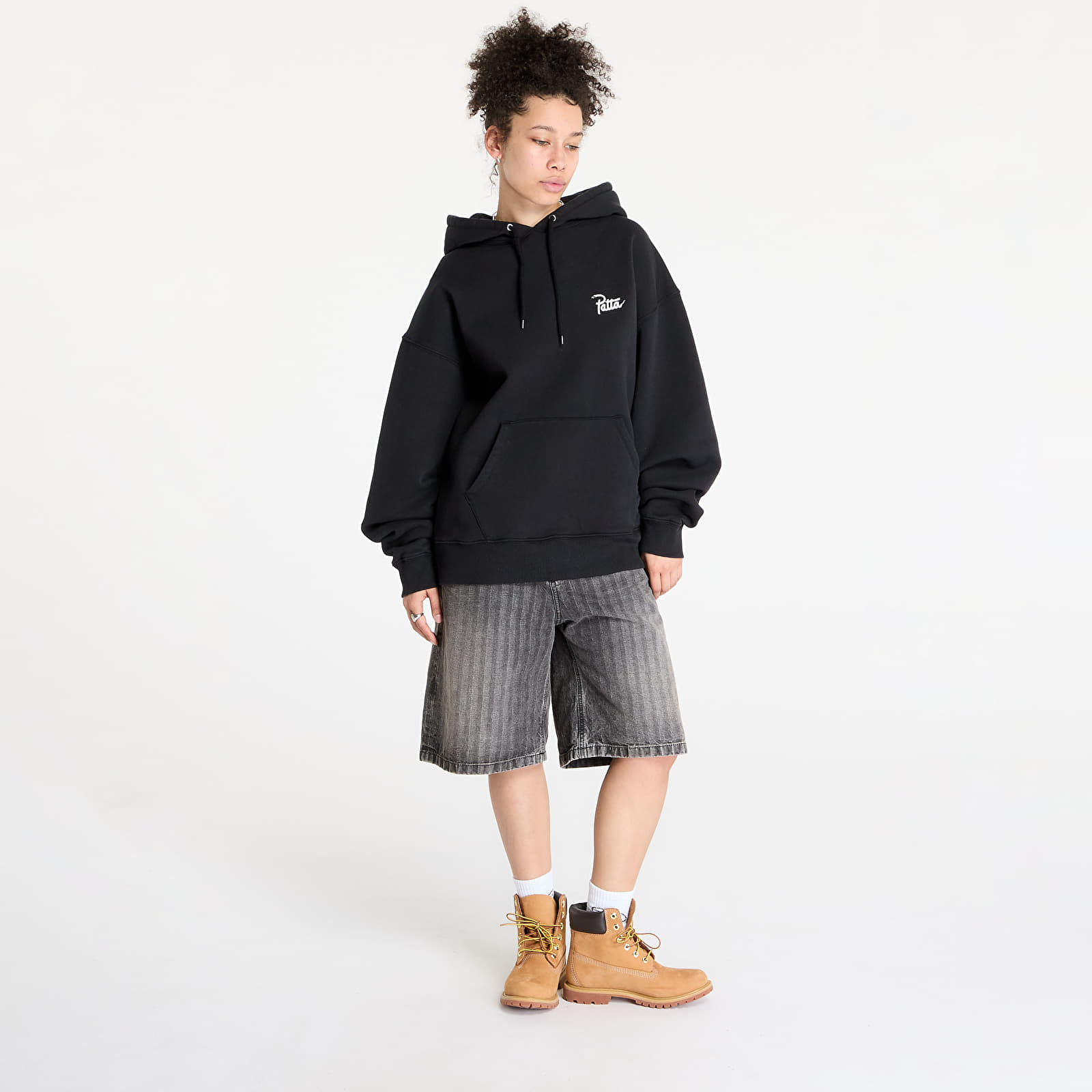 Sweatjacken und Sweatshirts Patta Snake Heart Boxy Hooded Sweater UNISEX Black