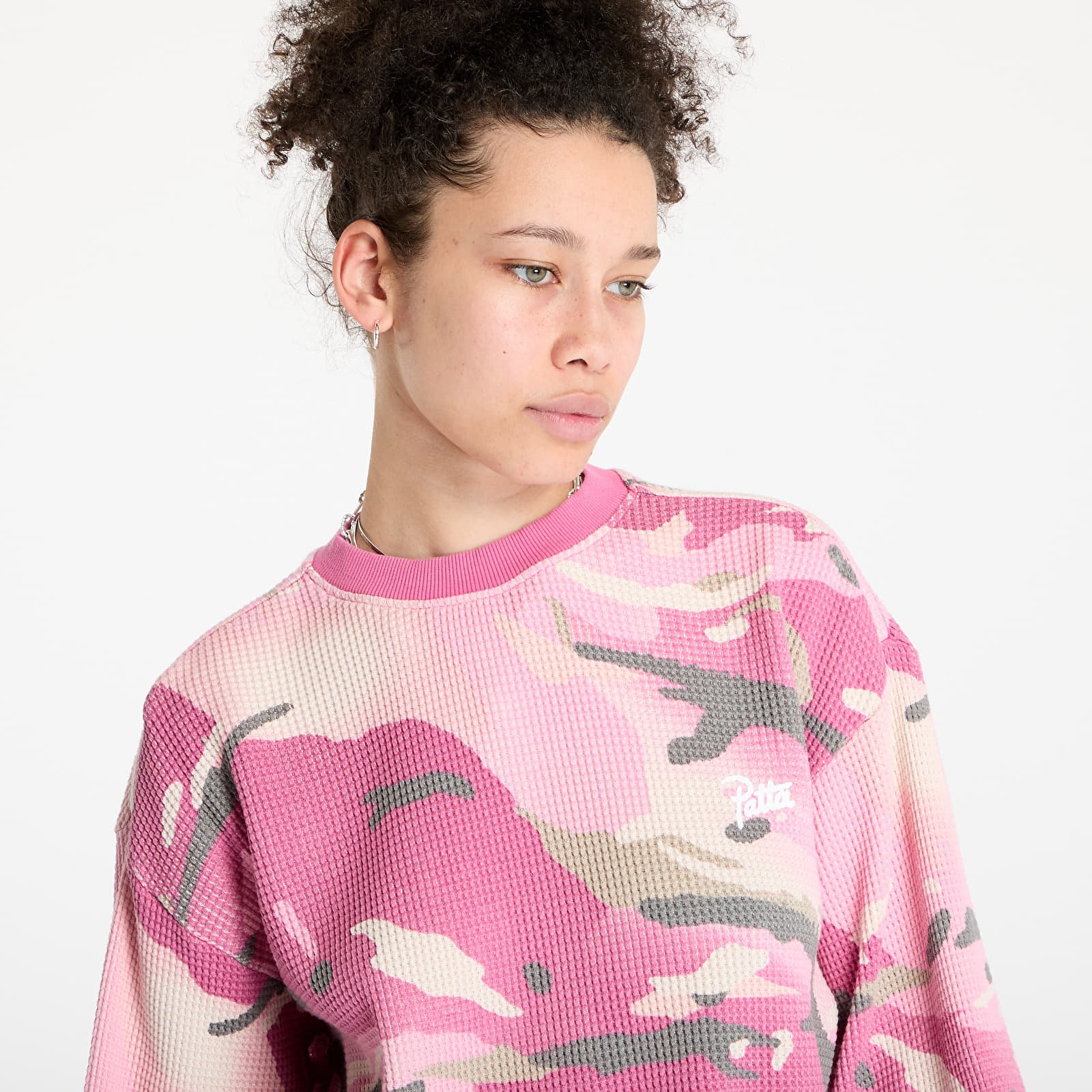 T-Shirts Patta Cactus Flower Camo Waffle Longsleeve T-Shirt UNISEX Cactus Flower