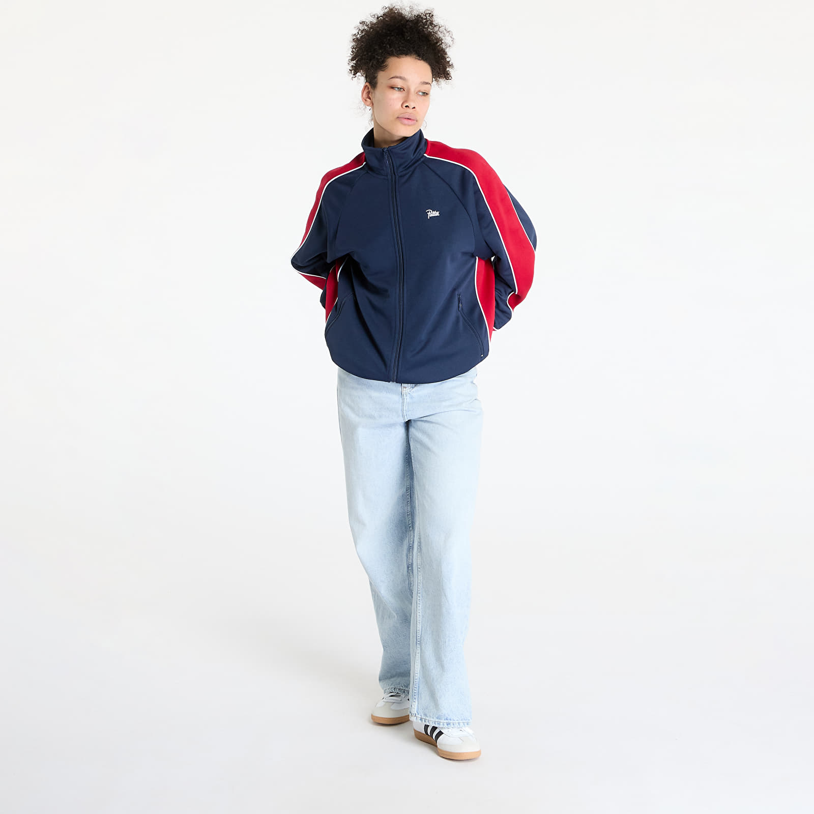 Hoodies and sweatshirts  Patta Tricot Track Jacket UNISEX Black Iris