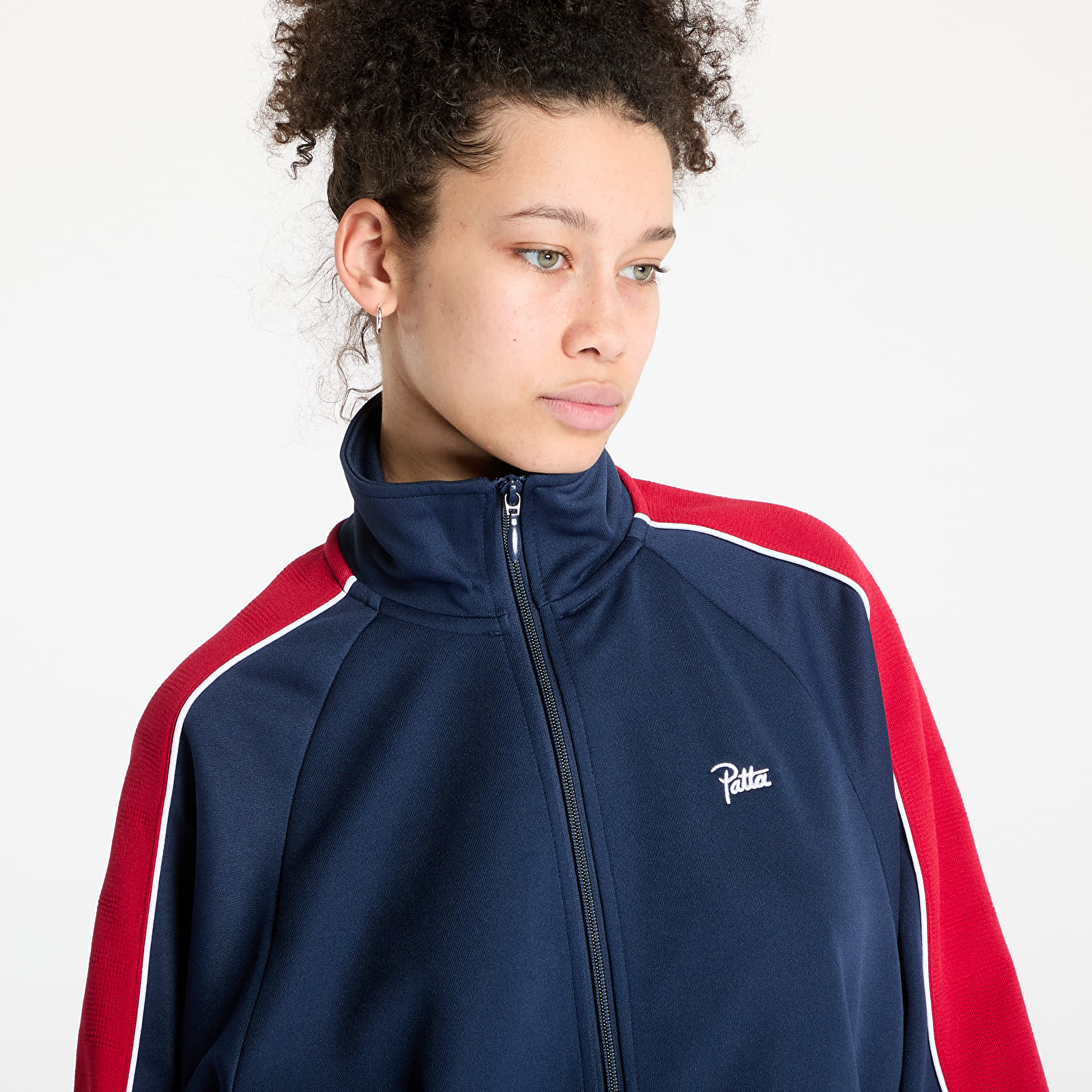Hoodies and sweatshirts  Patta Tricot Track Jacket UNISEX Black Iris