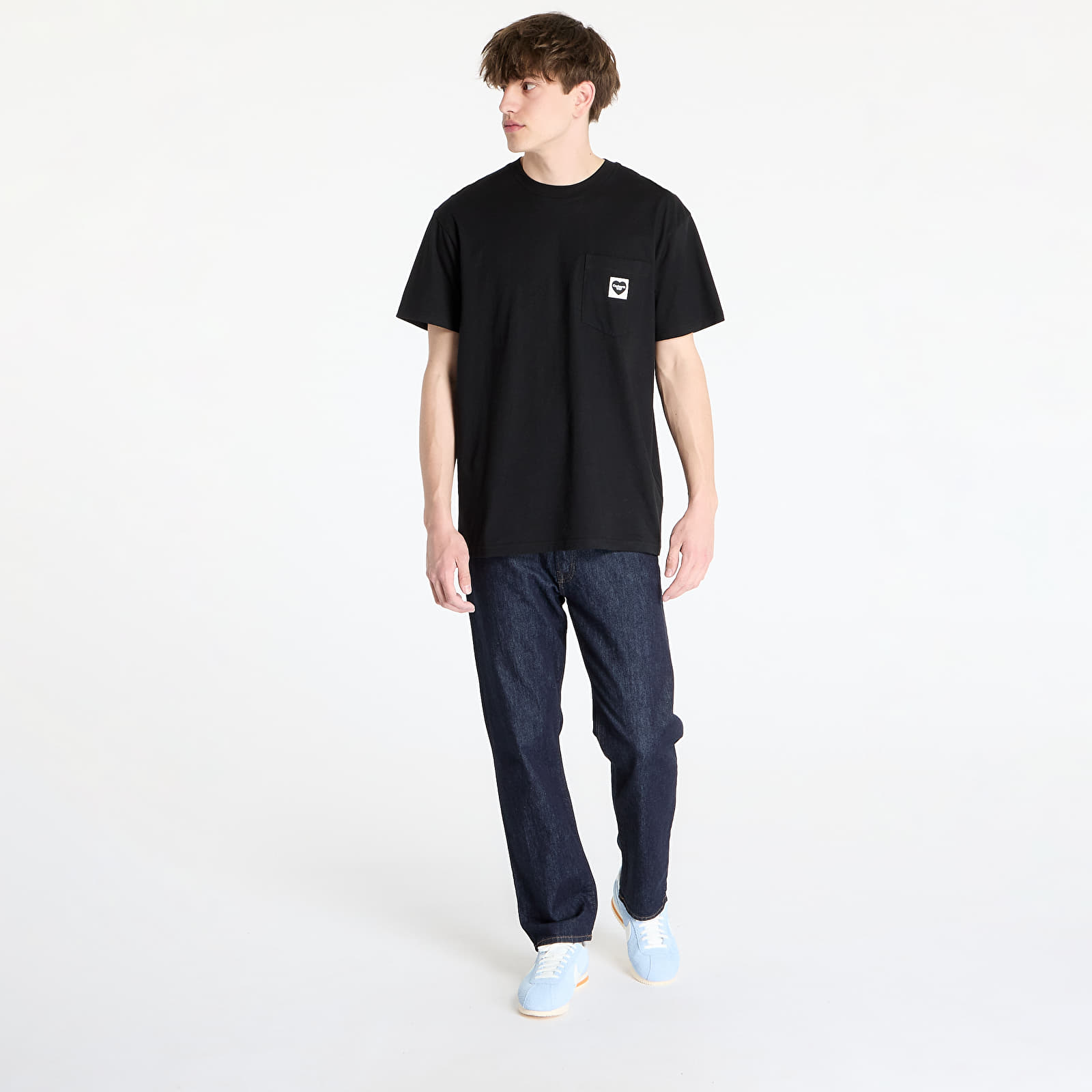 Férfi pólok Carhartt WIP S/S Pocket Heart T-Shirt Black
