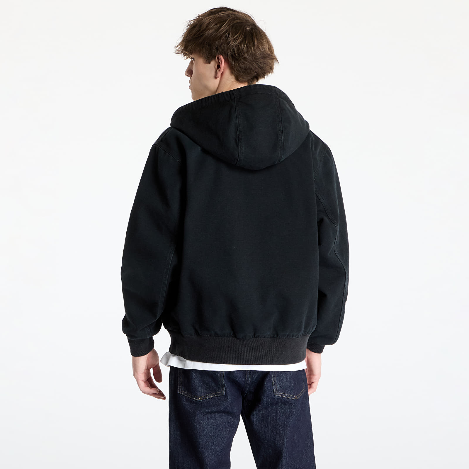 Herrenjacken Carhartt WIP OG Active Jacket Black Stone Canvas