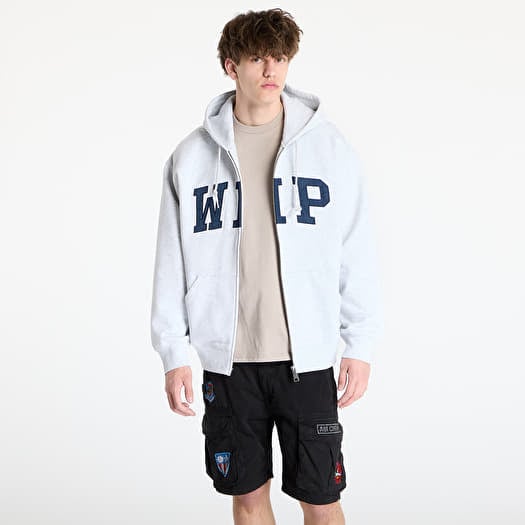 Carhartt WIP Hooded WIP Sweat Jacket UNISEX Ash Heather Stone Washed