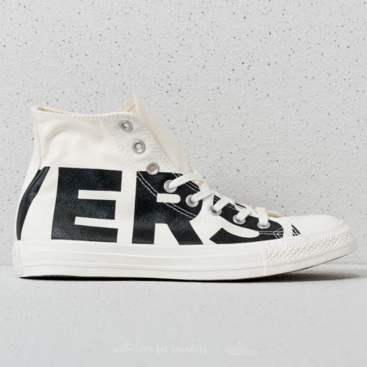 Men s shoes Converse Chuck Taylor All Star Hi Natural Black Egret Footshop