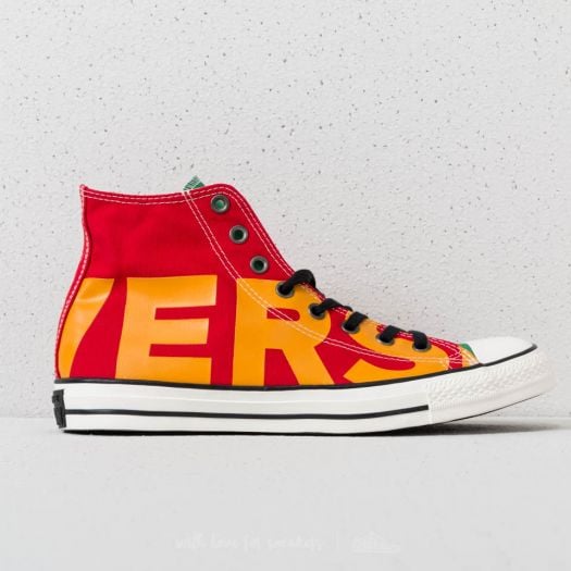 Red and yellow converse hotsell