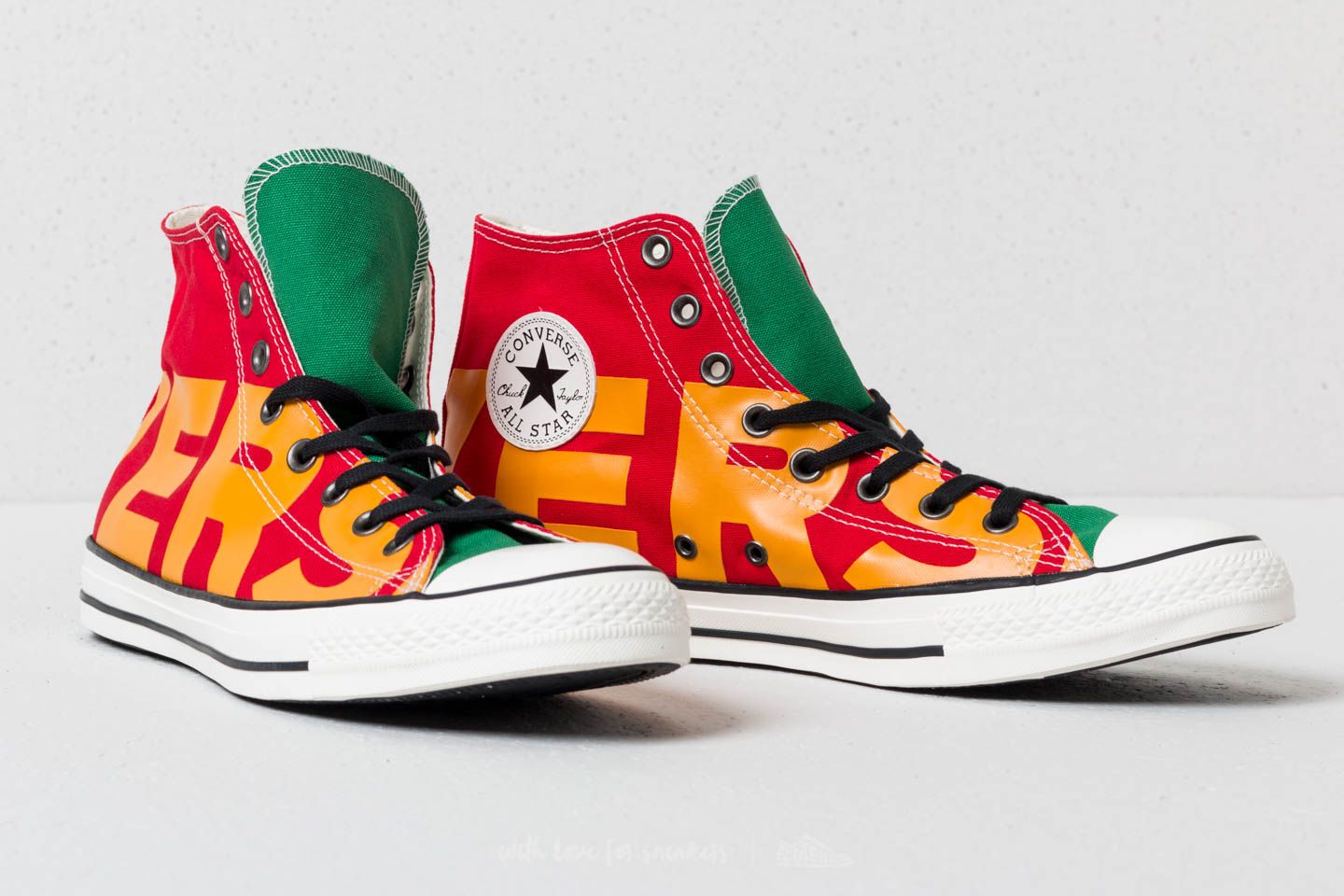 Men s shoes Converse Chuck Taylor All Star Hi Enamel Red Yellow