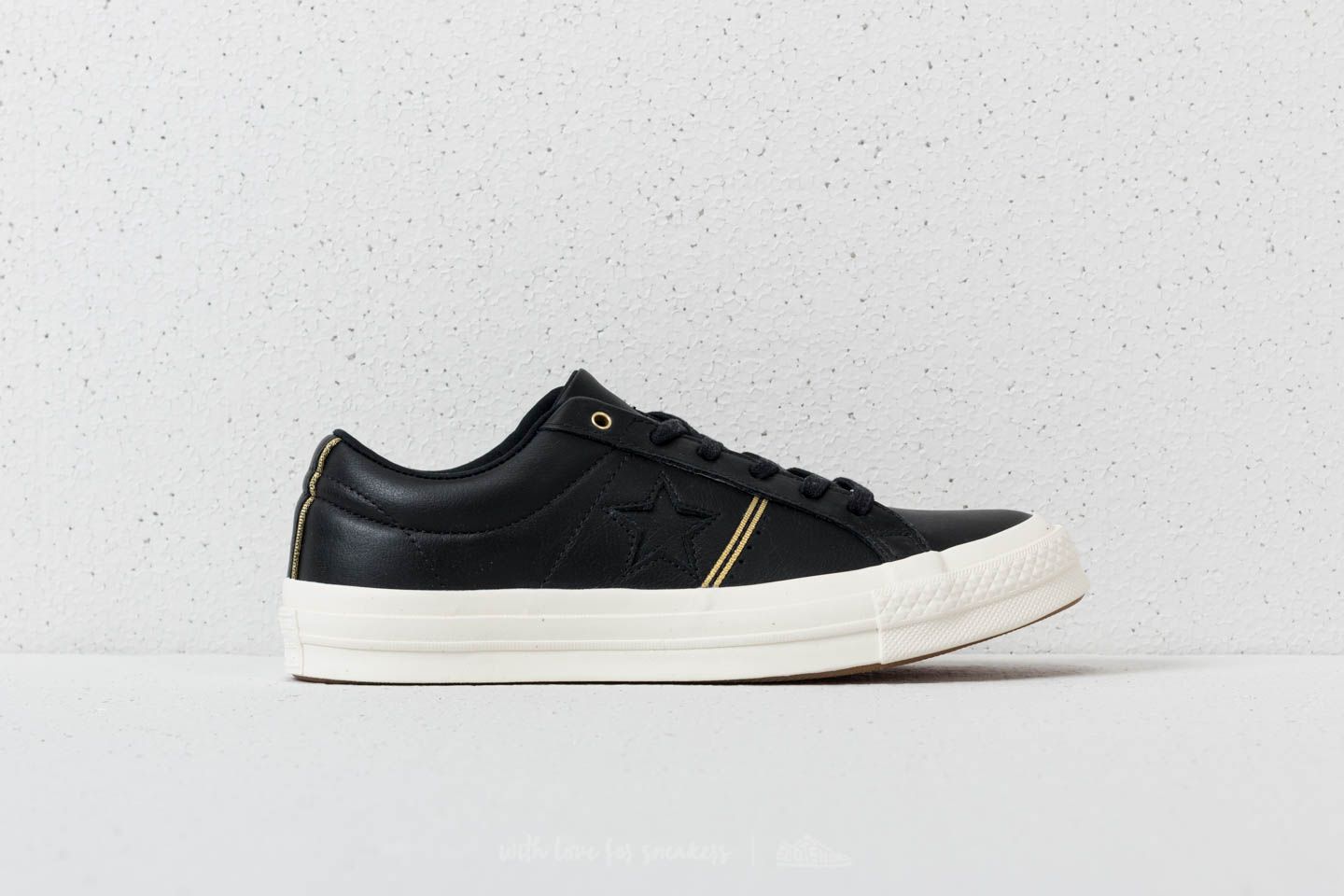 Converse one star hotsell ox leather black