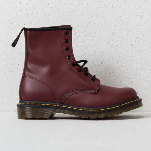 Frauen Dr. Martens 1460 W Smooth Cherry Red Footshop