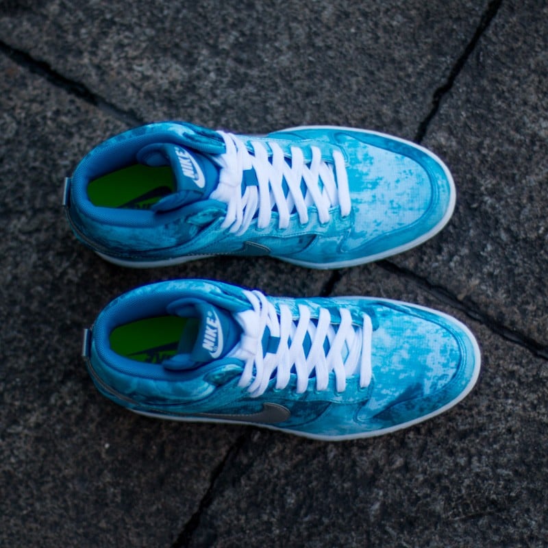 Schuhe Nike WMNS Dunk Sky Hi Print Clearwater/ Silver Print