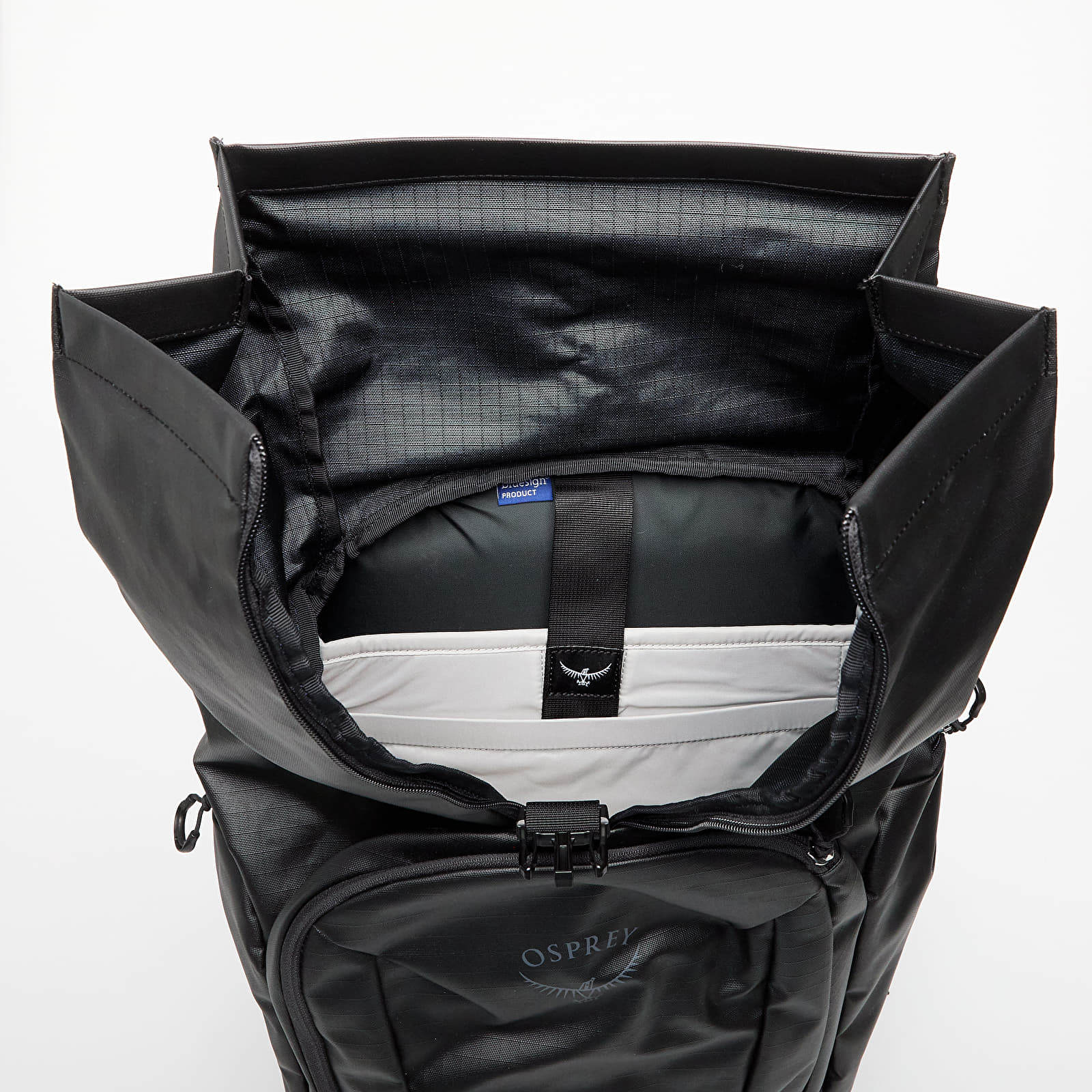 Plecaki Osprey Transporter Roll Top Backpack Raven Black/ Black
