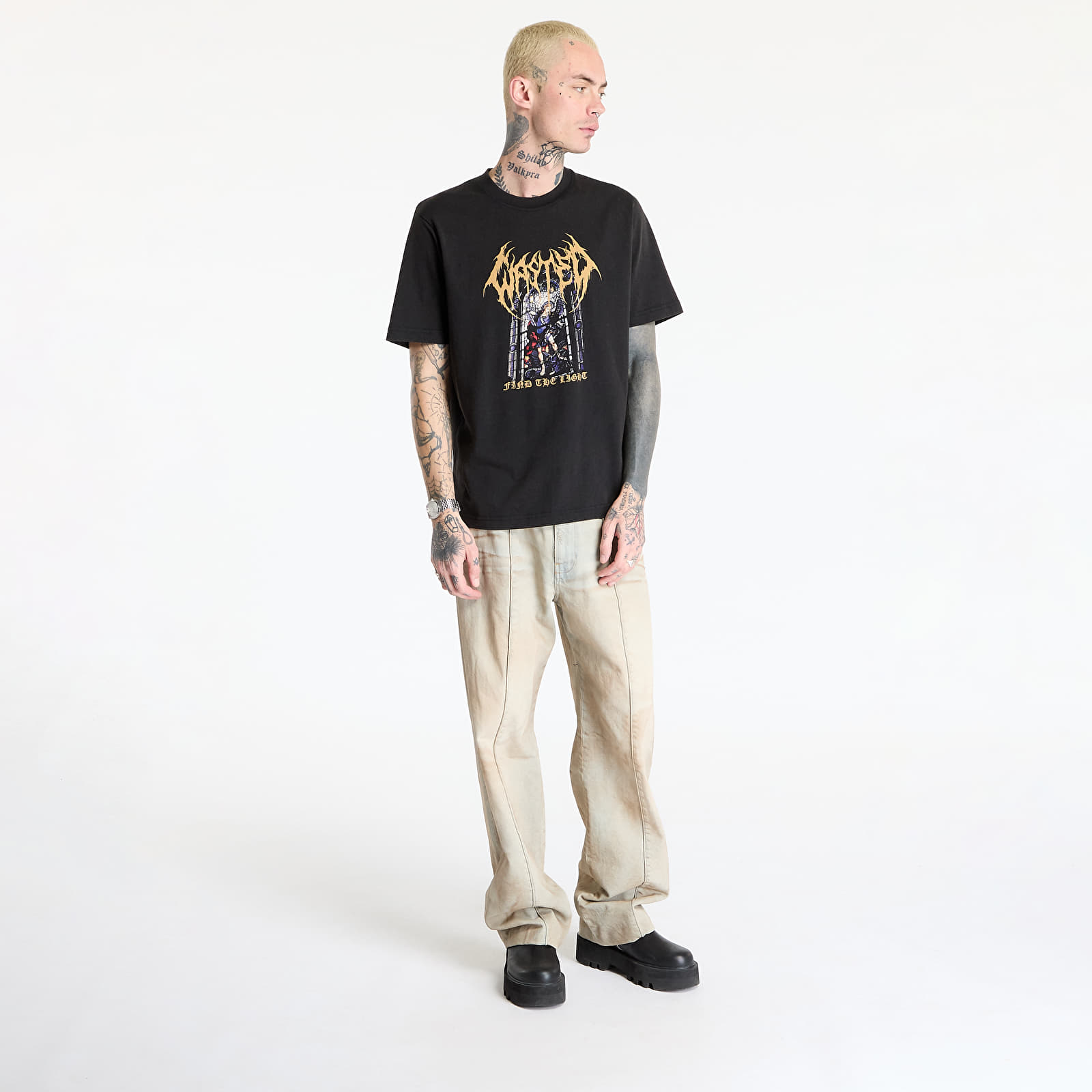 T-paidat Wasted Paris M Light T-Shirt Faded Black