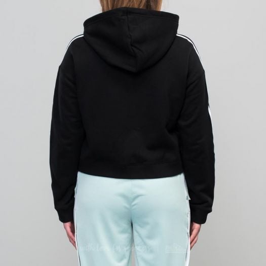 adidas Cropped Hoodie Black Footshop