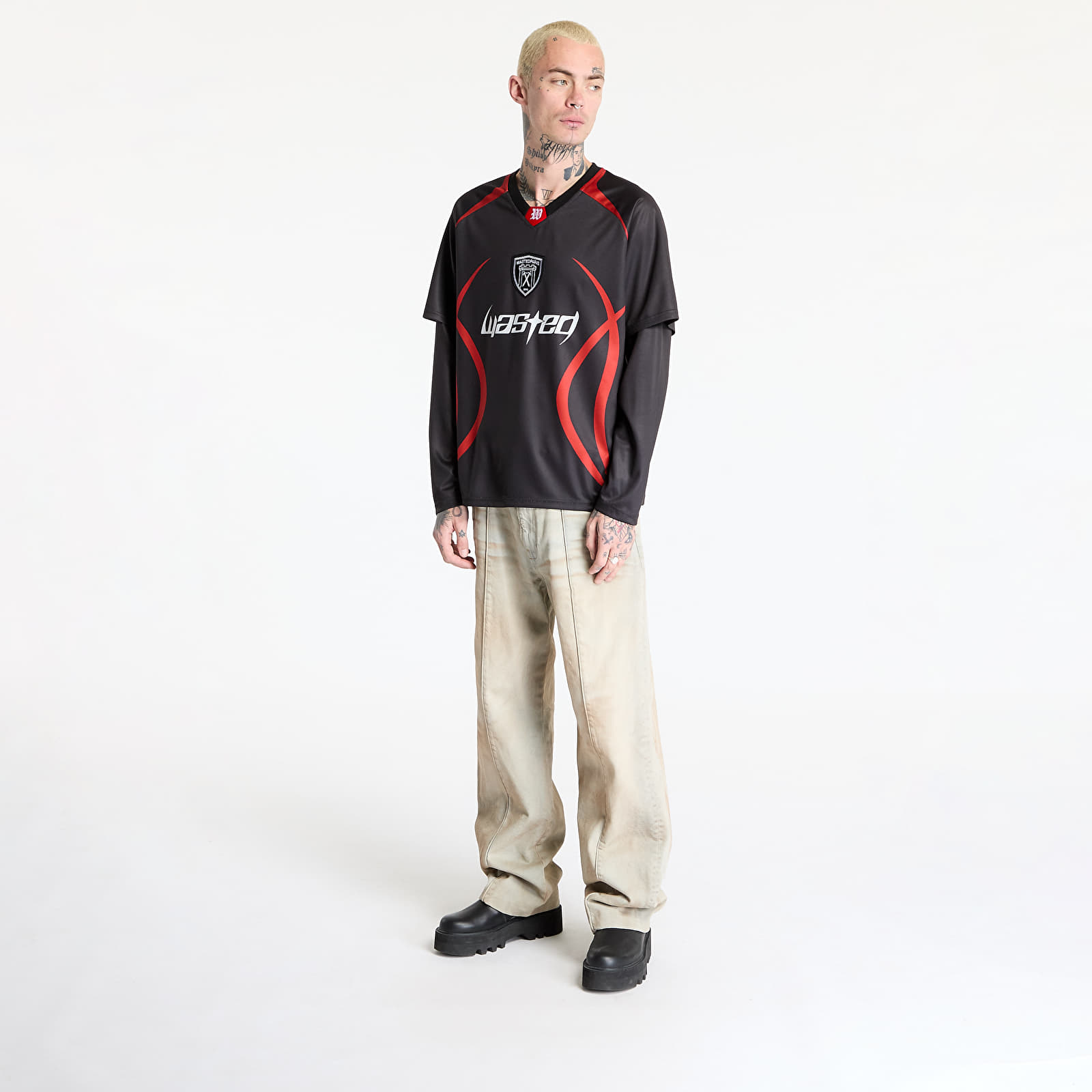 Pelipaidat LS Wasted Paris M Blade Football Jersey Age Black