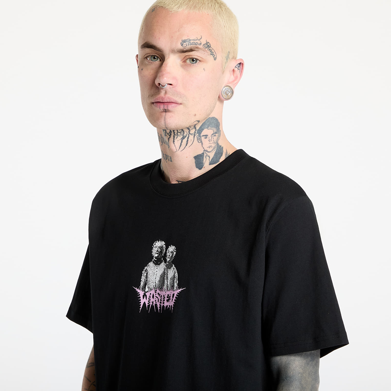 Trička Wasted Paris M Pike T-Shirt UNISEX Black