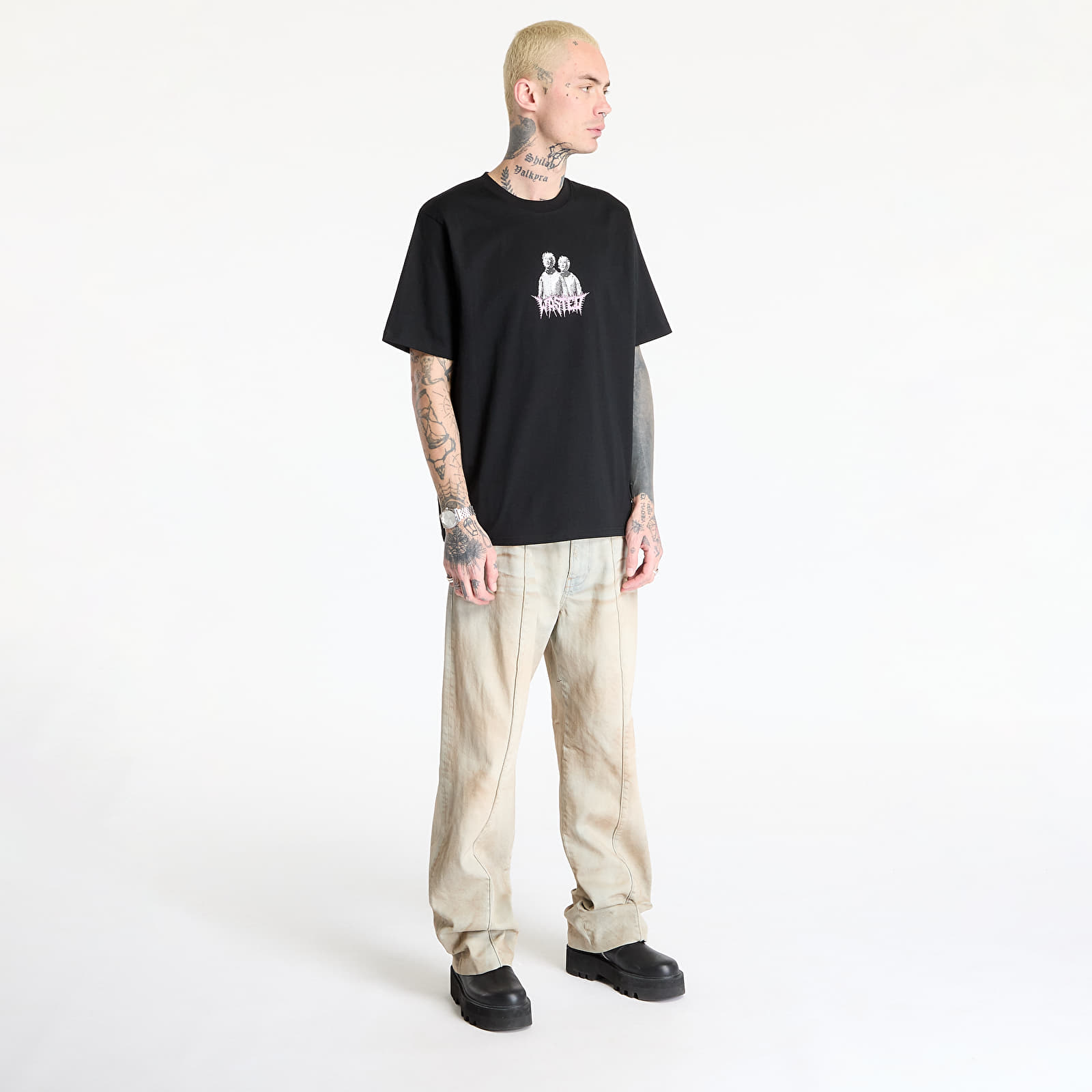 Trička Wasted Paris M Pike T-Shirt UNISEX Black
