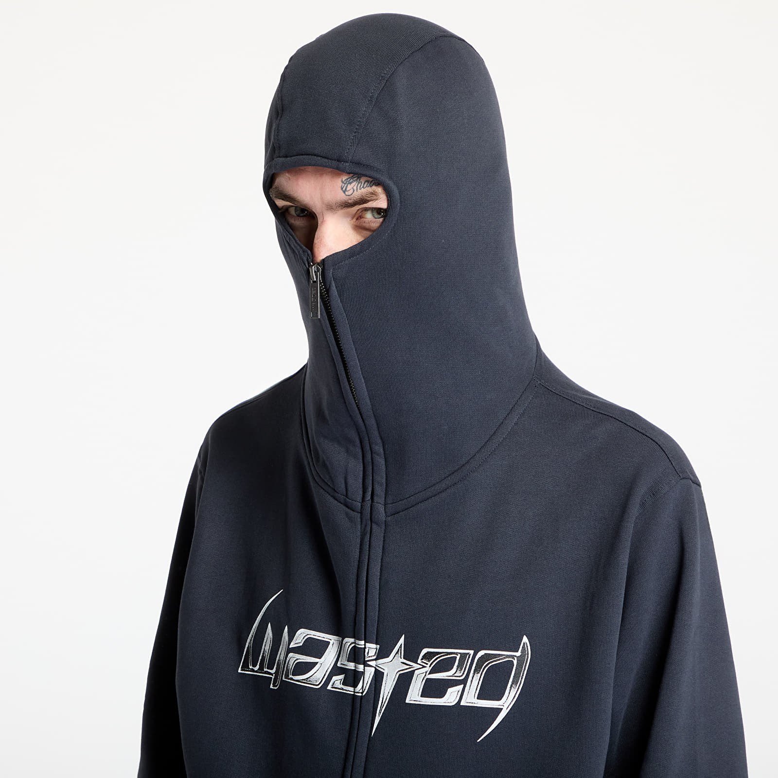 Hoodies and sweatshirts  Wasted Paris M Blade Balaclava Zip Hoodie Night Blue