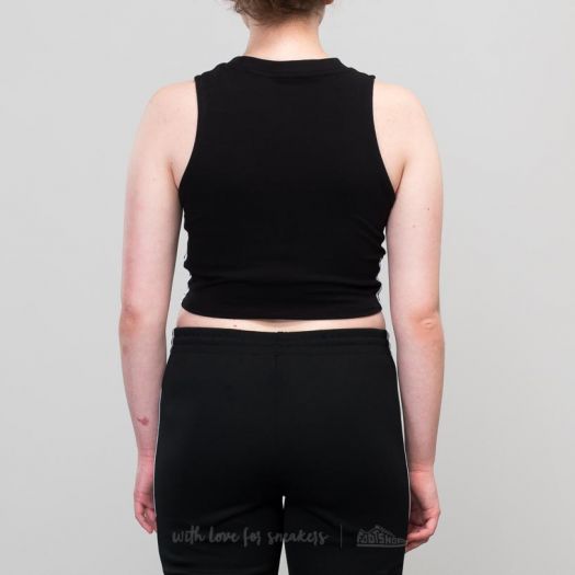 Adidas crop tank black best sale
