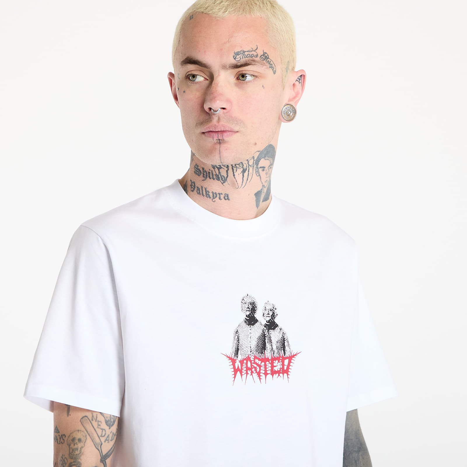 Trička Wasted Paris M Pike T-Shirt White