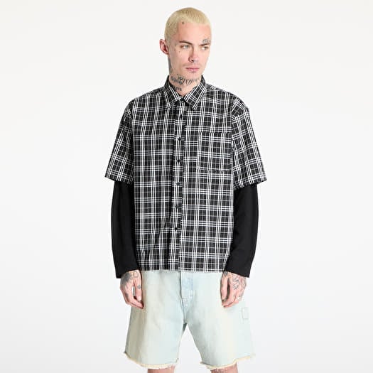 Košeľa Wasted Paris M Yard Tartan Shirt Age Black/ White