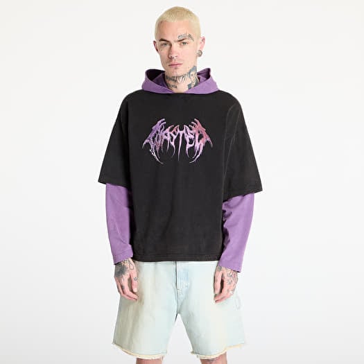 Wasted Paris M Slug Age Hoodie Faded Black/ Imperial Purple