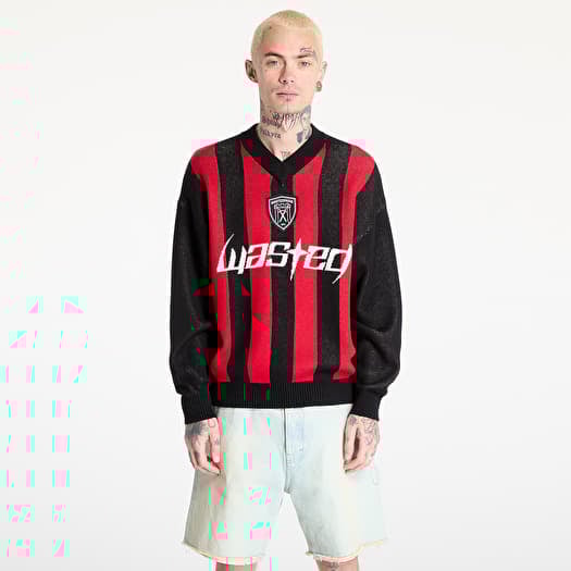 Pullover Wasted Paris M Blade Sweater Black/ Fire Red