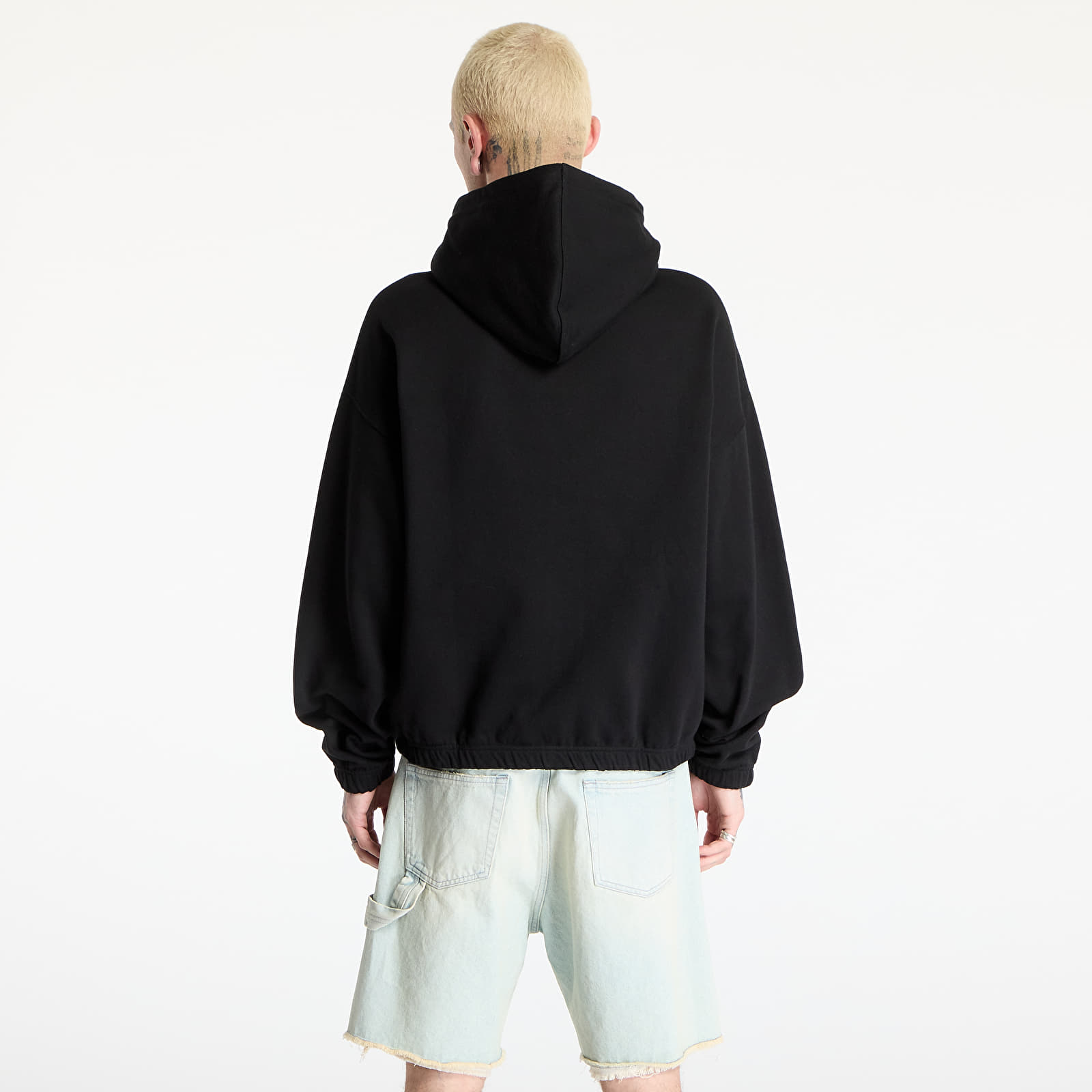 Mikiny Wasted Paris M Varg Boxy Zip Hoodie Black