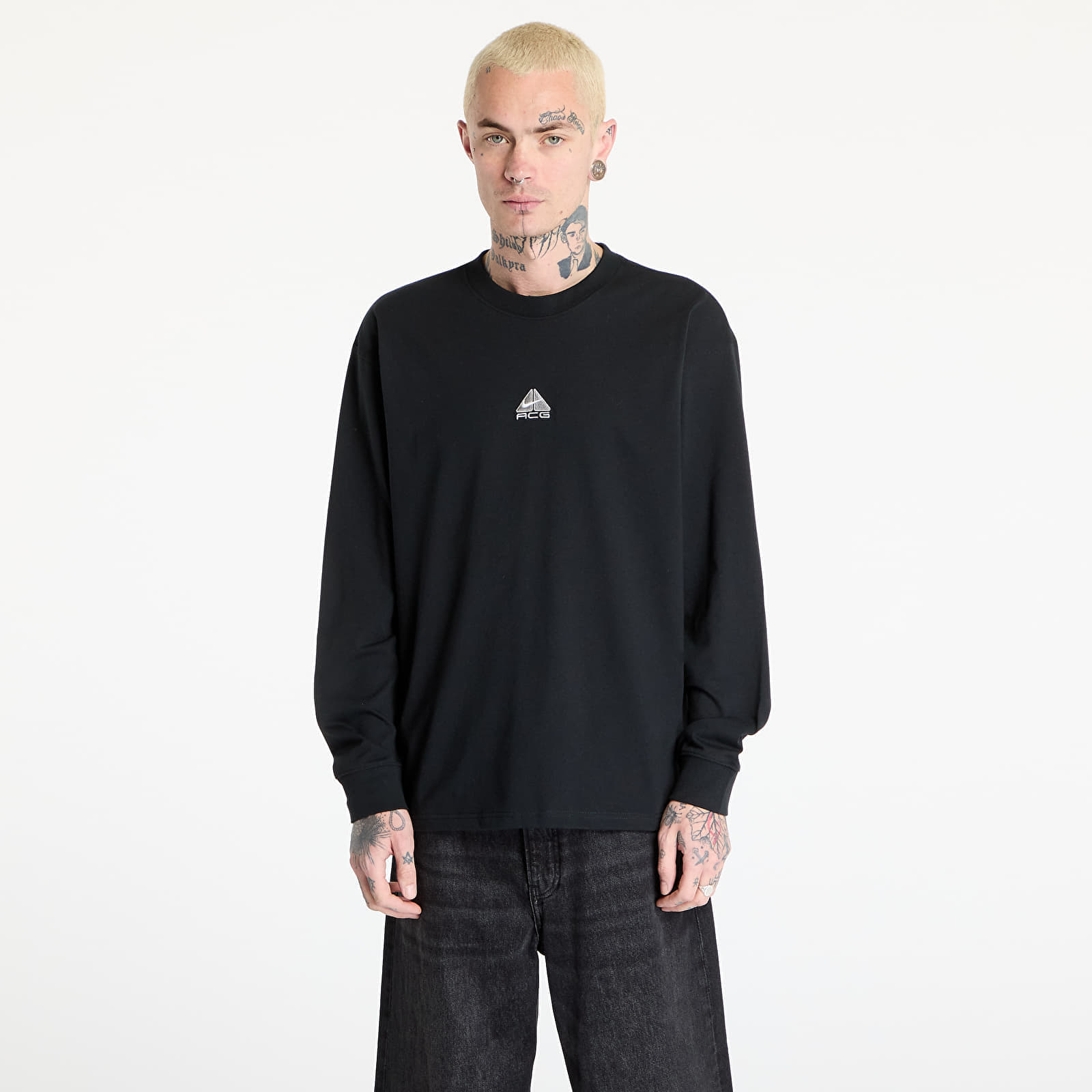 Tricou Nike ACG Lungs Mens Long-Sleeve T-Shirt Black/ Summit White XS