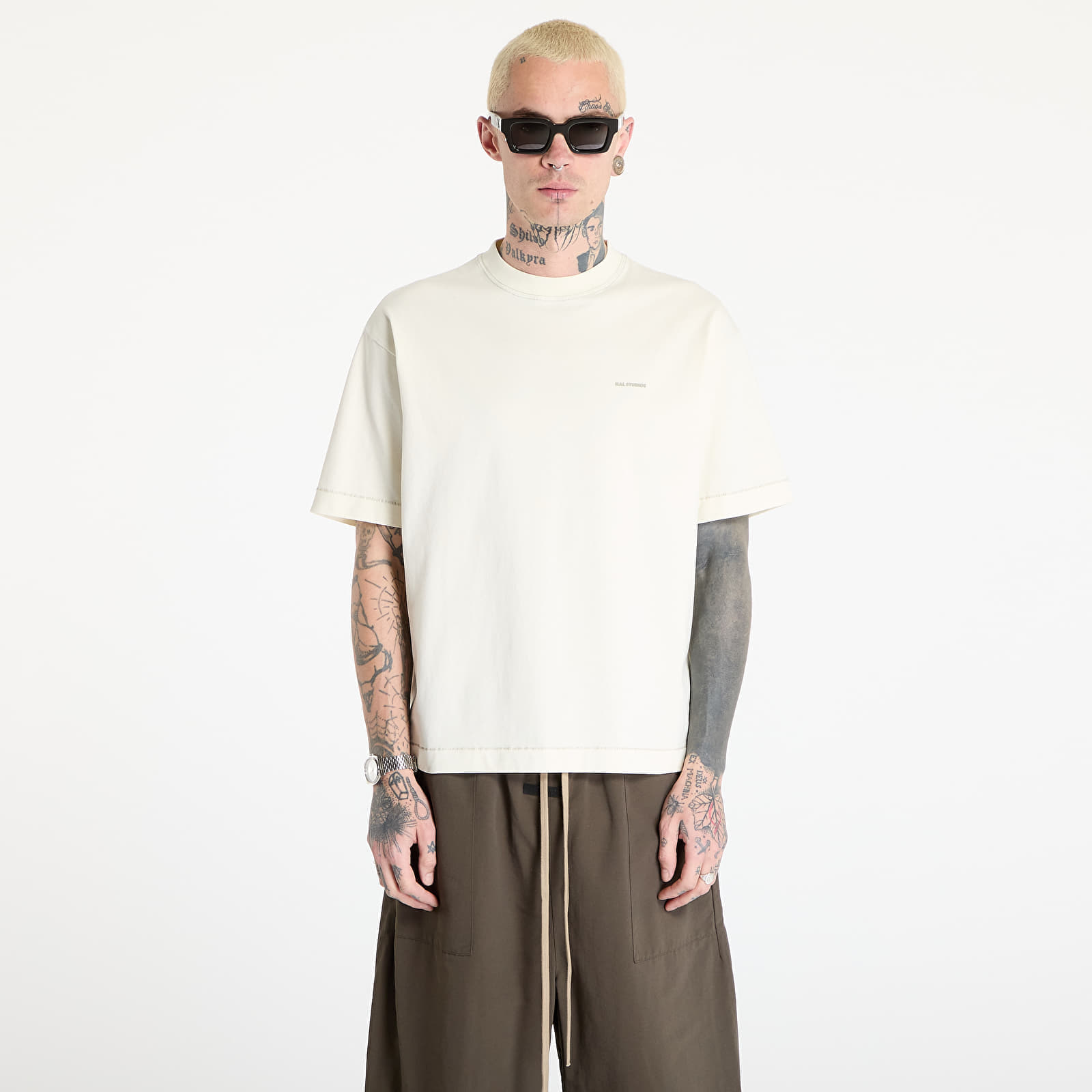 Тениска HAL STUDIOS® Micro Logo T-Shirt UNISEX Off-White XL