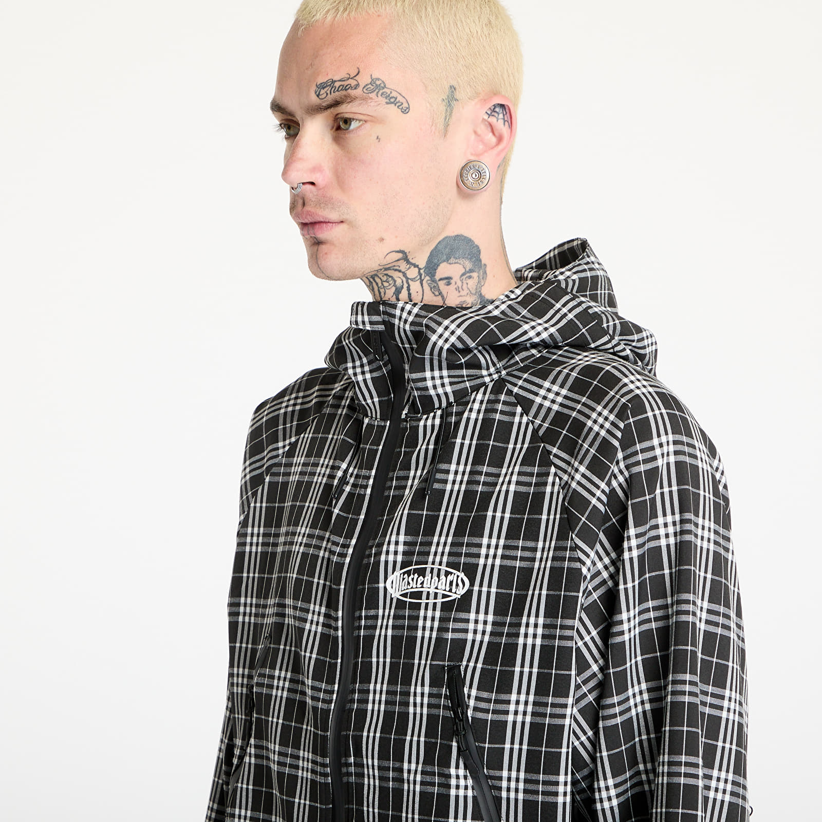 Übergangsjacken Wasted Paris M Yard Tartan Windbreaker Black/ White