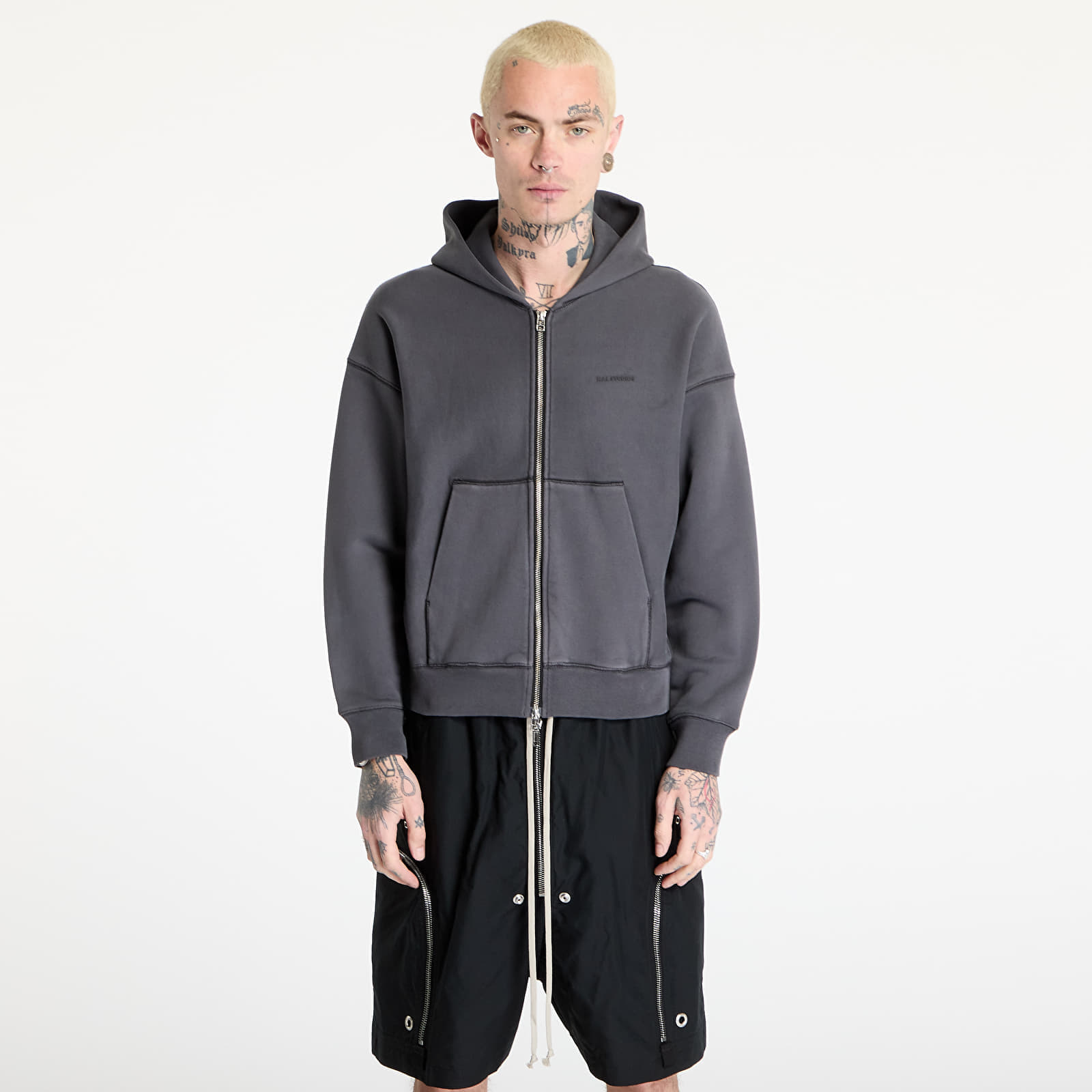 Sweatshirt HAL STUDIOS® Haus Hooded Zip Sweatshirt UNISEX Washed Black XXL