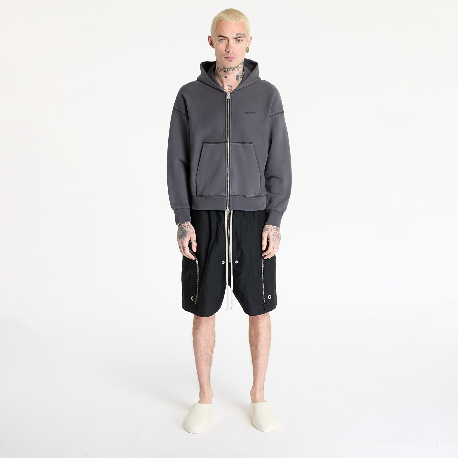 Hoodies and sweatshirts  HAL STUDIOS® Haus Hooded Zip Sweatshirt UNISEX Washed Black