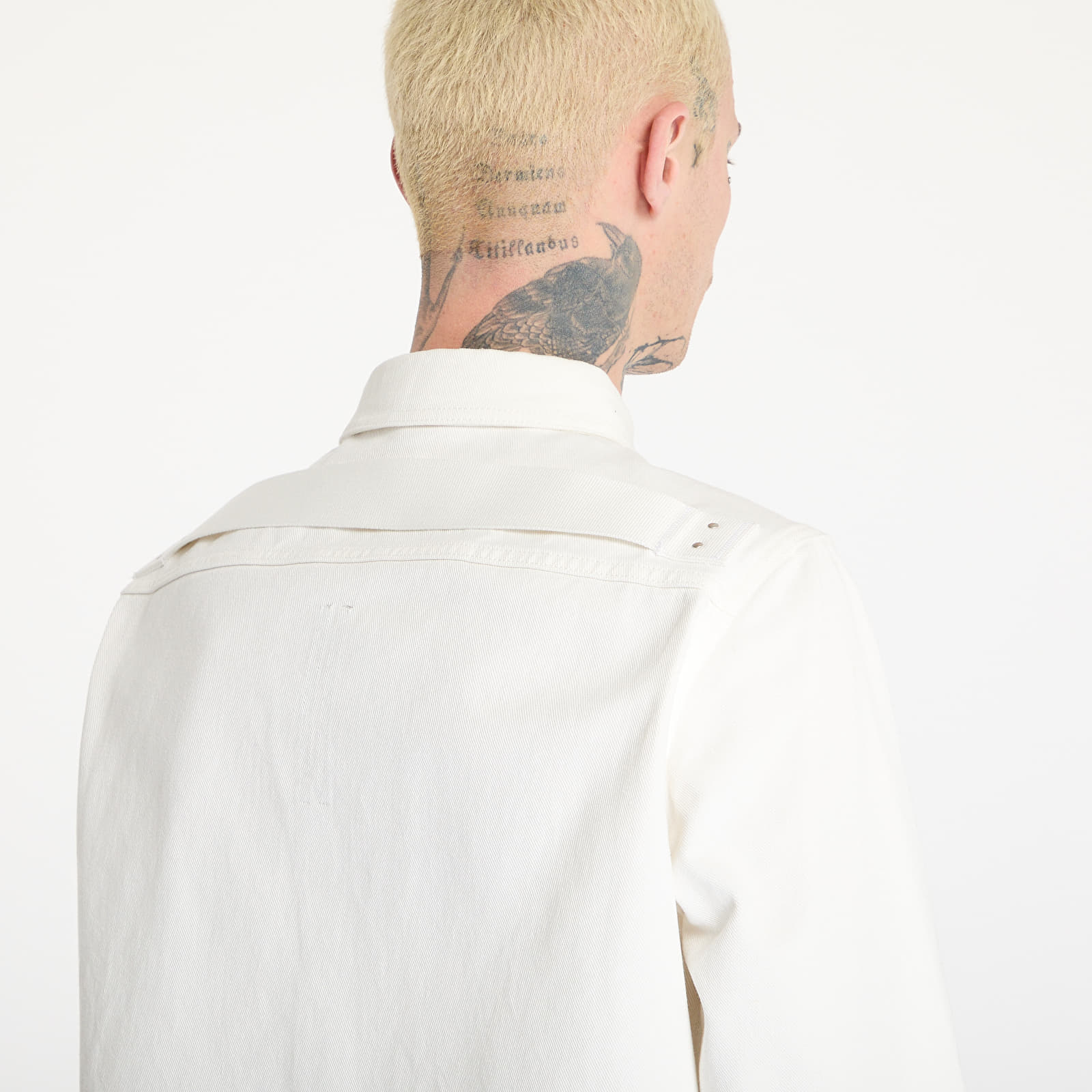 Svrchní košile Rick Owens DRKSHDW Outershirt Milk/ Black/ Milk