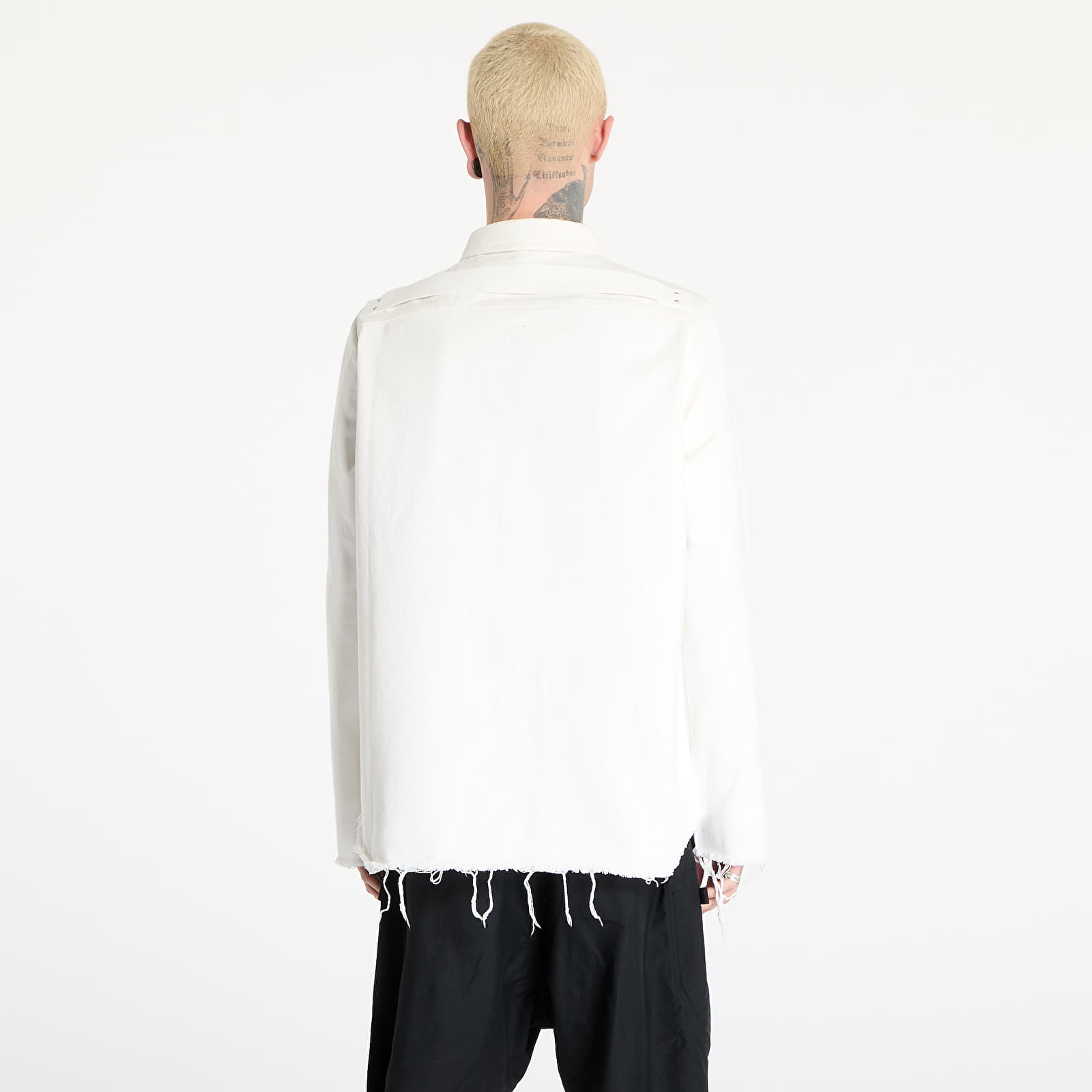 Svrchní košile Rick Owens DRKSHDW Outershirt Milk/ Black/ Milk