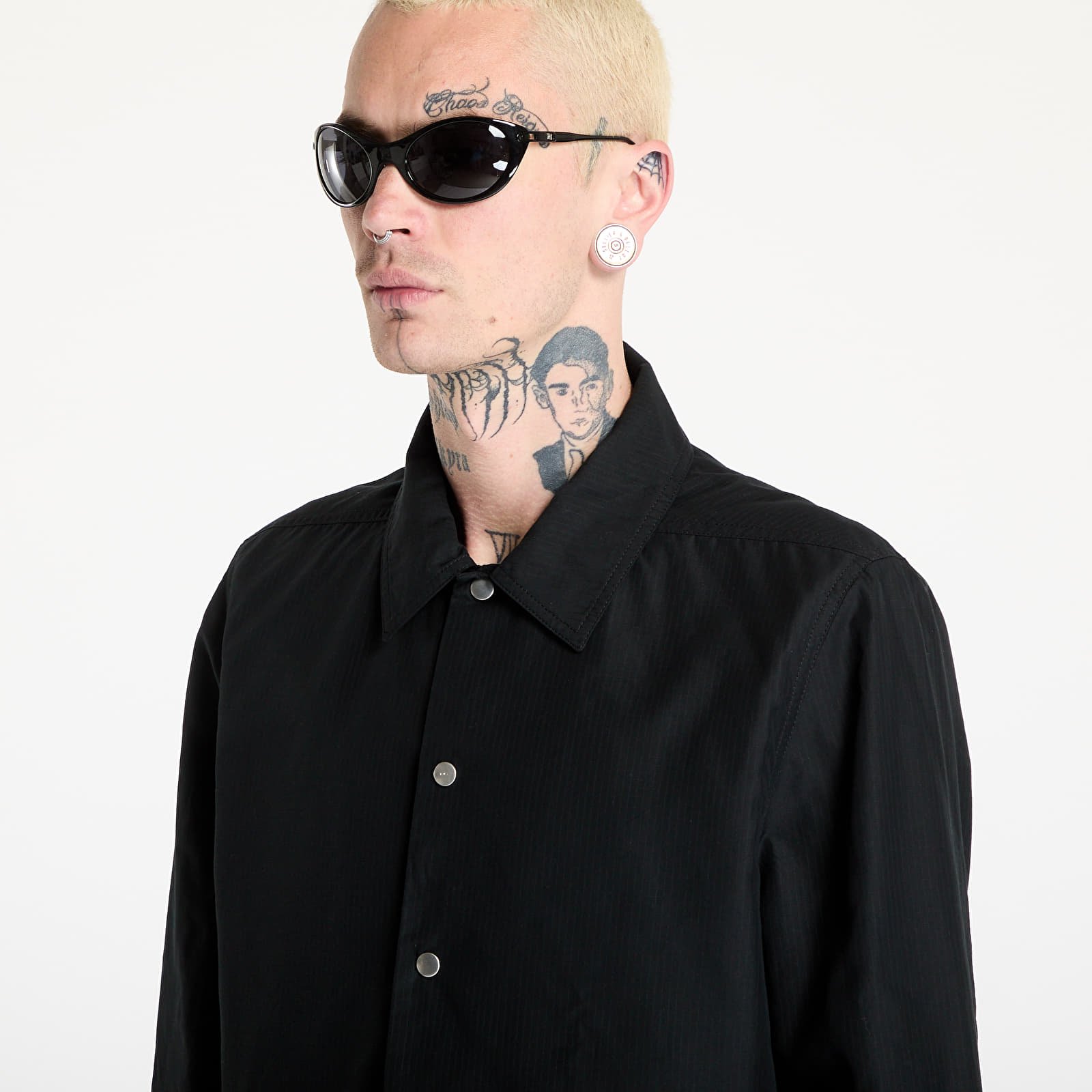 Overskjorte Rick Owens DRKSHDW Snapfront Jacket Black