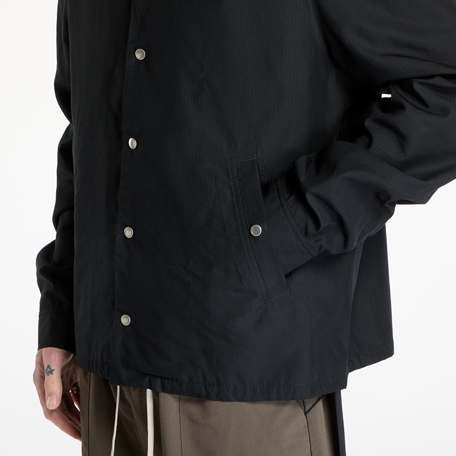 Overskjorte Rick Owens DRKSHDW Snapfront Jacket Black