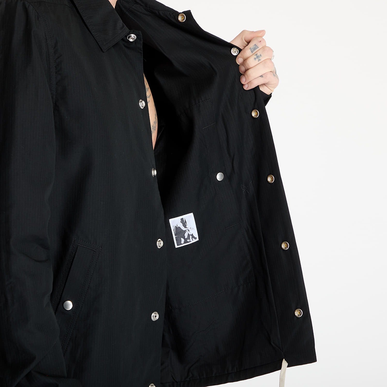 Overskjorte Rick Owens DRKSHDW Snapfront Jacket Black