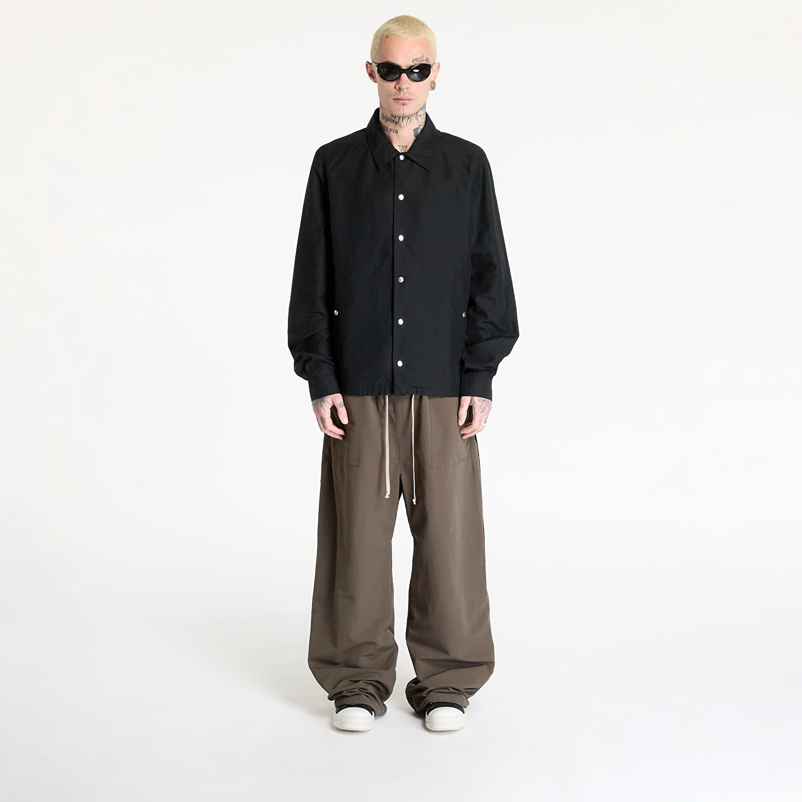 Overskjorte Rick Owens DRKSHDW Snapfront Jacket Black