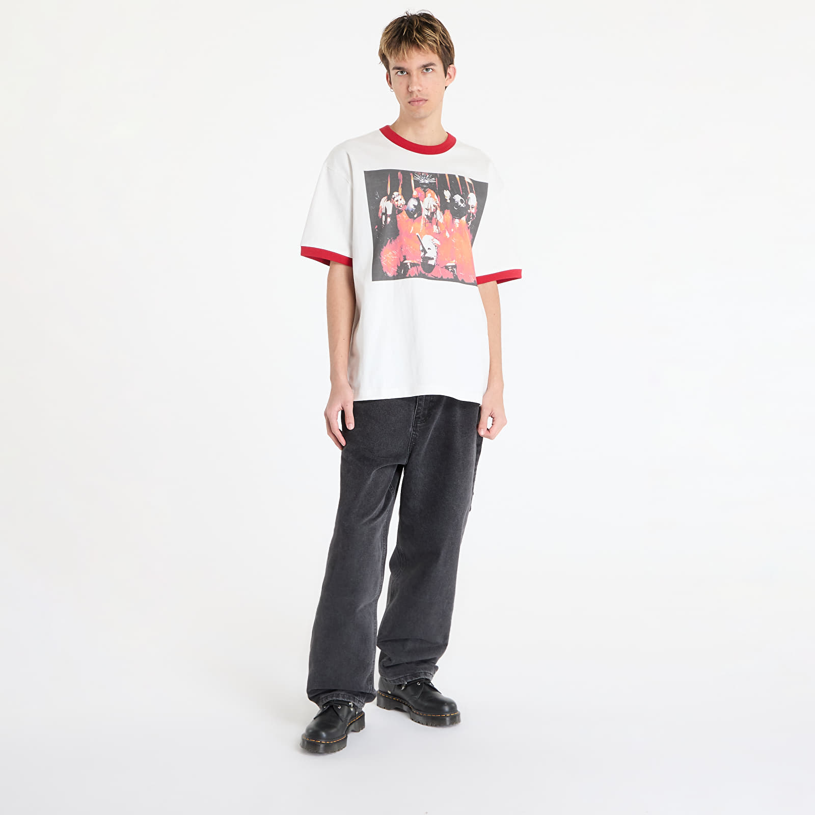 T-shirts PLEASURES x Slipknot Self Titled Ringer Shirt White