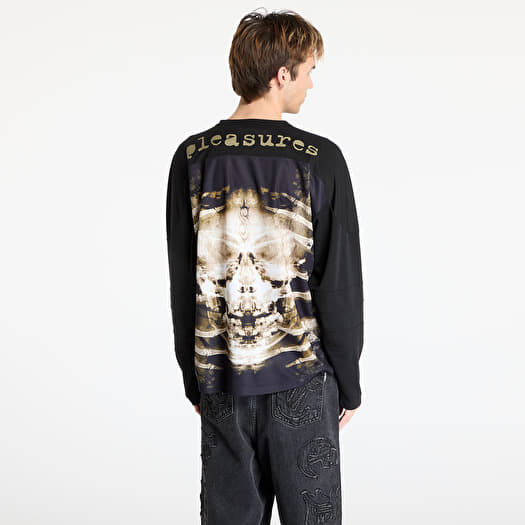 Jerseys PLEASURES x Slipknot X-Ray Hockey Jersey Black (P25SK012