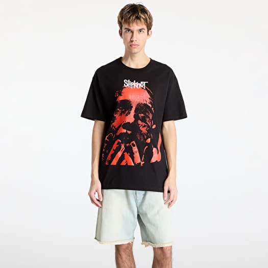 PLEASURES x Slipknot Face T-Shirt Black