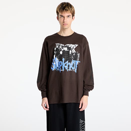 PLEASURES x Slipknot Compass Long Sleeve T-Shirt Brown