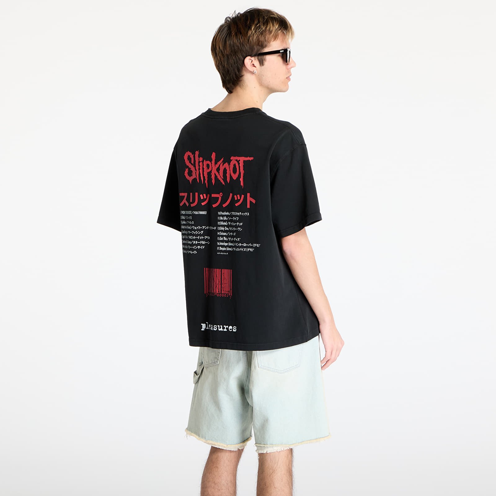 Trička PLEASURES x Slipknot Self Titled Heavyweight Shirt Black