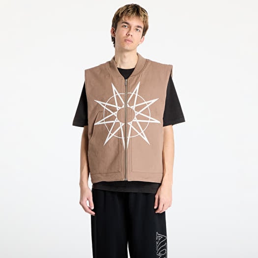 PLEASURES x Slipknot Goat Padded Vest Beige
