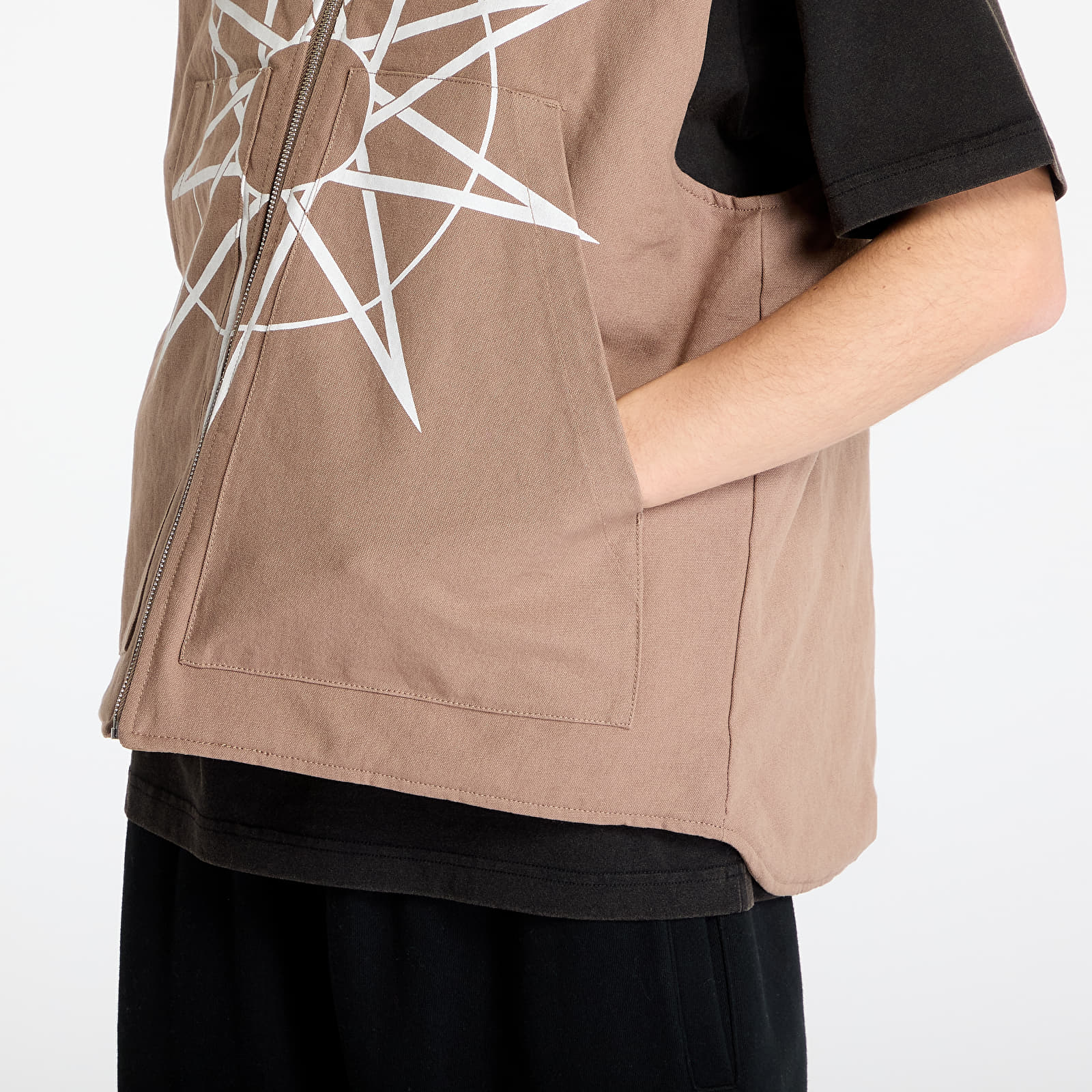 Vīriešu vestes PLEASURES x Slipknot Goat Padded Vest Beige